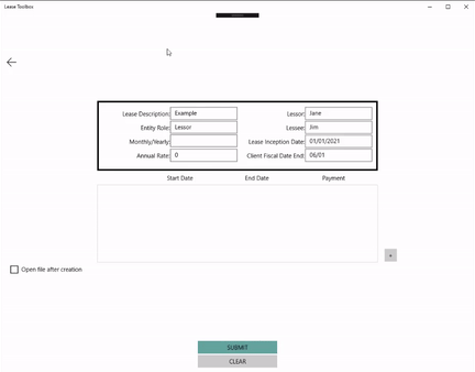 Lease Toolbox